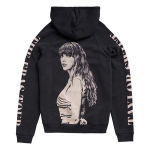Taylor Swift The Eras Tour Black Hoodie Size 4XL